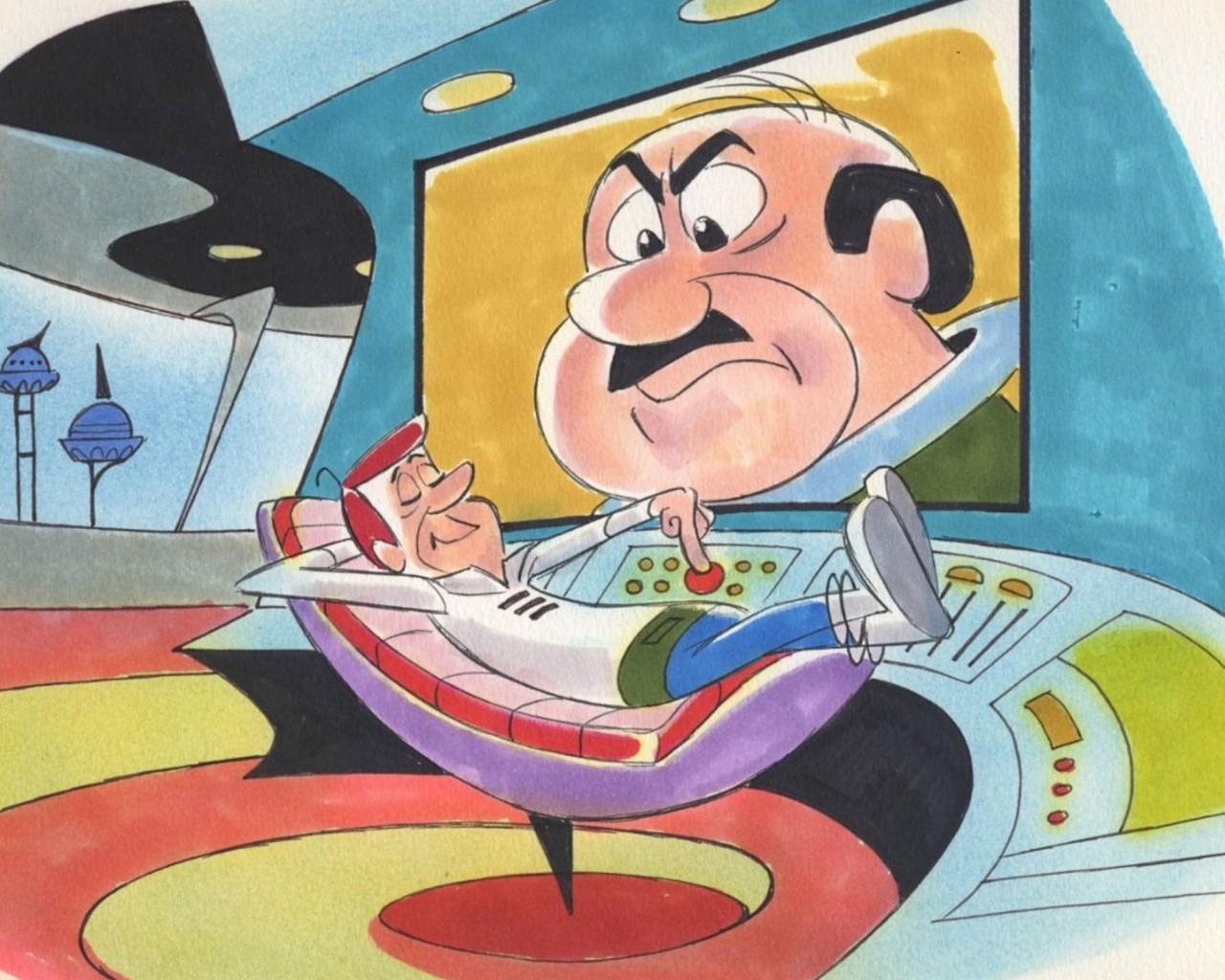 George Jetson hard at work
