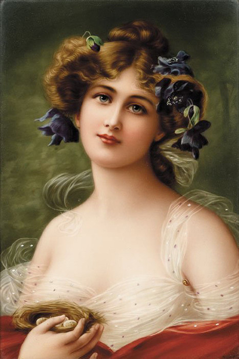 "Я очи знал, - о, эти очи..." Женские портреты Эмиля Вернона(EMILE VERNON)