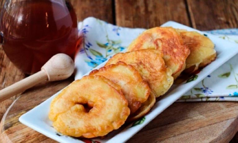Потрясающие яблоки в кляре Потрясающие яблоки в кляре