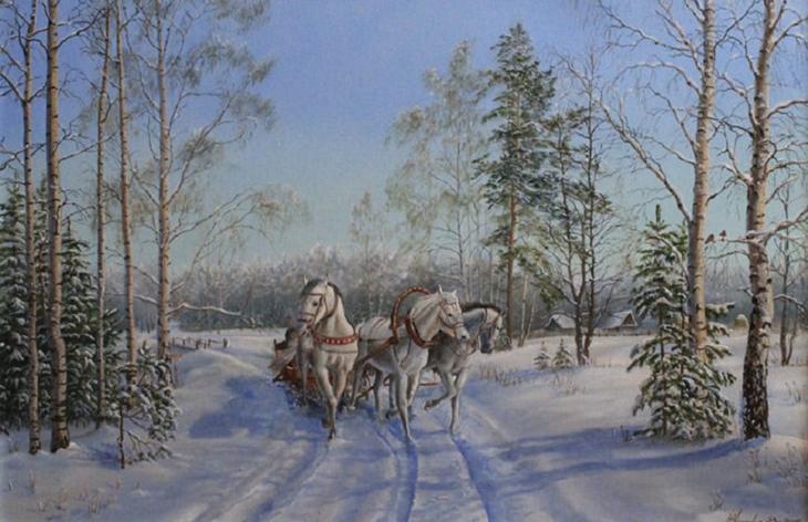 Листья с веток долой, нынче месяц-бродяга. Художник Владимир Куликов Листья с веток долой, нынче месяц-бродяга. Художник Владимир Куликов