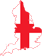 Флаг карта Англии