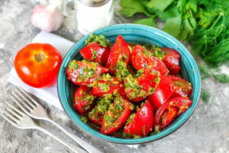 Потрясающая закуска из помидоров