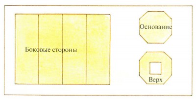 Объёмная вышивка крестом. Вышивка на вазе. Схема.