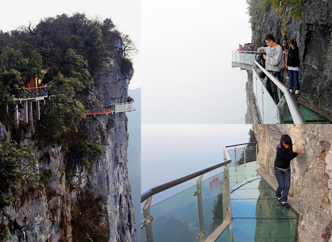 Стеклянная дорога страха в Китае Стеклянная дорога страха в Китае