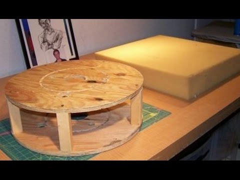 Пуфик из фанеры своими руками