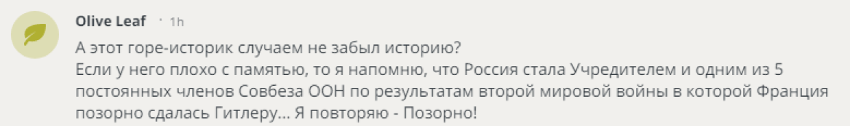 «Плохо преподают историю во Франции»: соцсети напомнили европейскому эксперту, кто учредил Совбез ООН