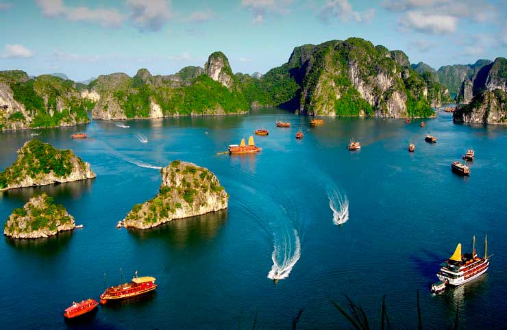 Халонг бухта Вьетнам Halong bay Vietnam