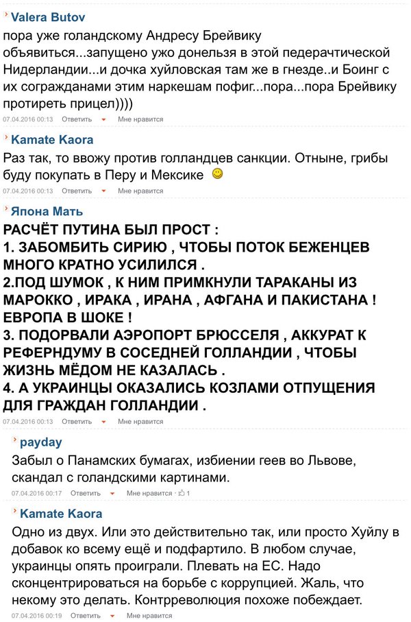 Нидерланды "послали" Украину. Что пишут в комментариях в укрнете. Это нужно видеть (фото)