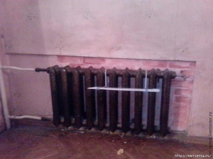 Декоративный камин из фанеры своими руками или Как закрыть батарею