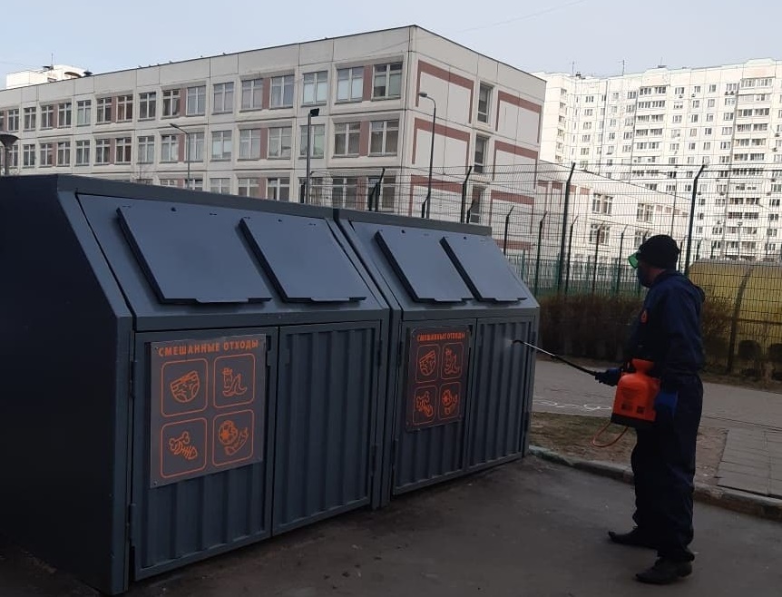 В Северном началась еще одна крупная дезинфекция территории