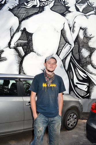 граффити, портрет, художник