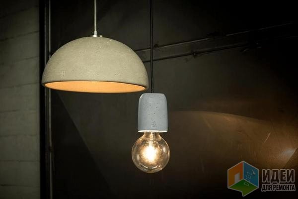 Светильники URBI et ORBI Многоликий бетон в интерьере