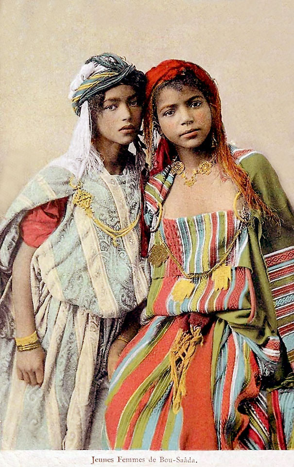 Алжирские девушки Красота женщин прошлого в винтажных открытках 1900-1910 годов