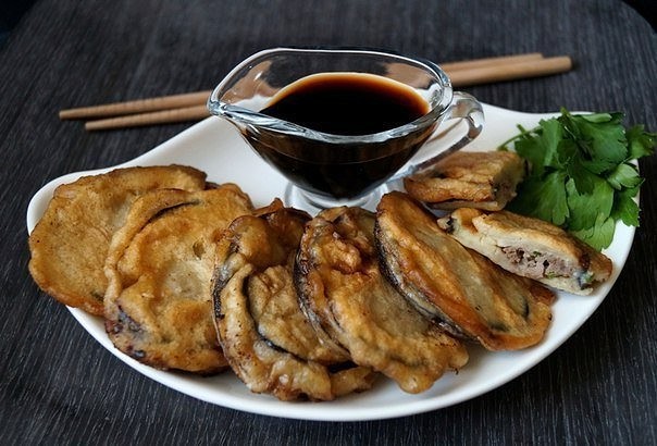 Баклажаны с мясом по-китайски Баклажаны с мясом по-китайски