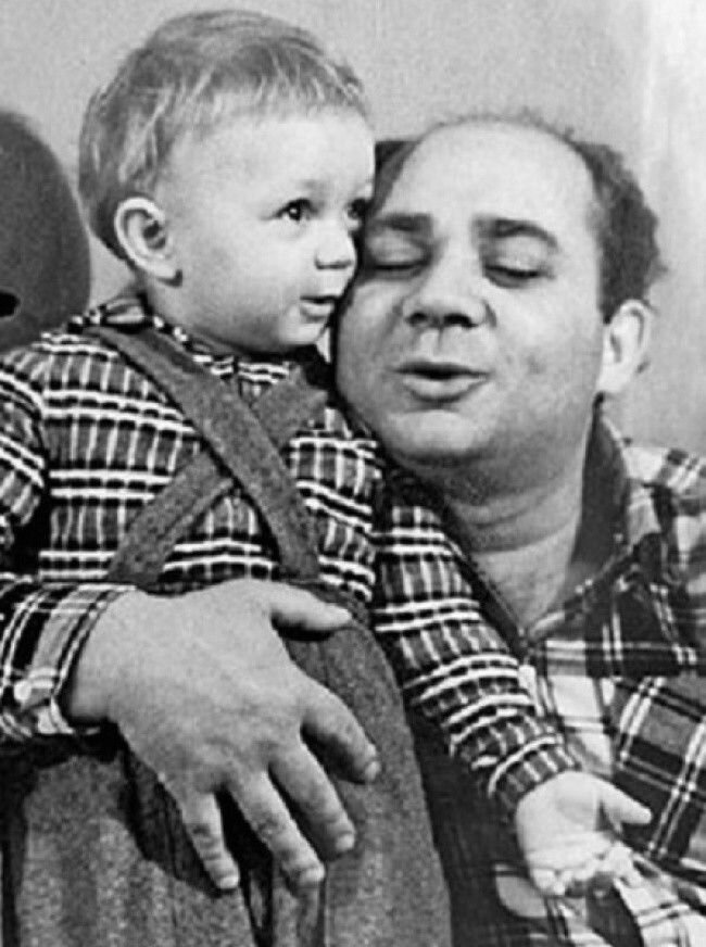 Евгений Леонов с сыном артисты, кинематограф, кино, кумиры, фото