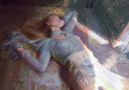 Художник Xuanwei Su. Вечерние грёзы