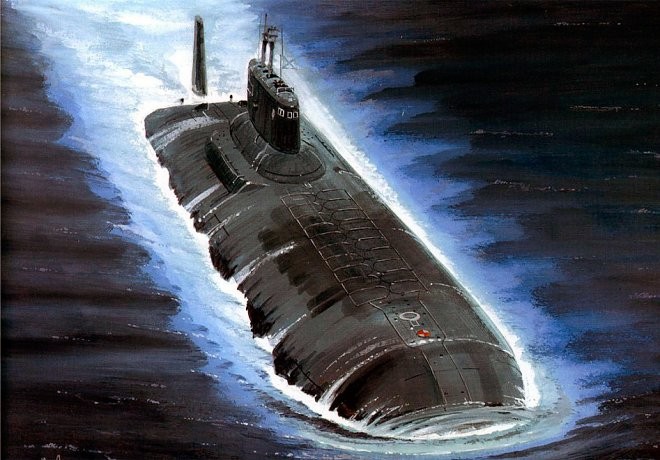 Гигантская подводная лодка проекта 941 - "Акула"