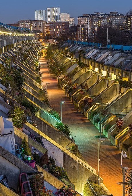 Жилой комплекс Alexandra Road Estate в Лондоне. Автор: Крис Лондон Historic Photographer of The Year, архитектура, достопримечательность, история, конкурс, фотография, фотомир