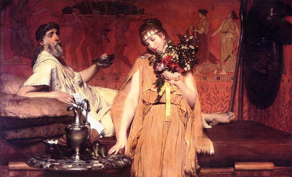 Лоуренс Альма-Тадема, "Между надеждой и страхом", 1876