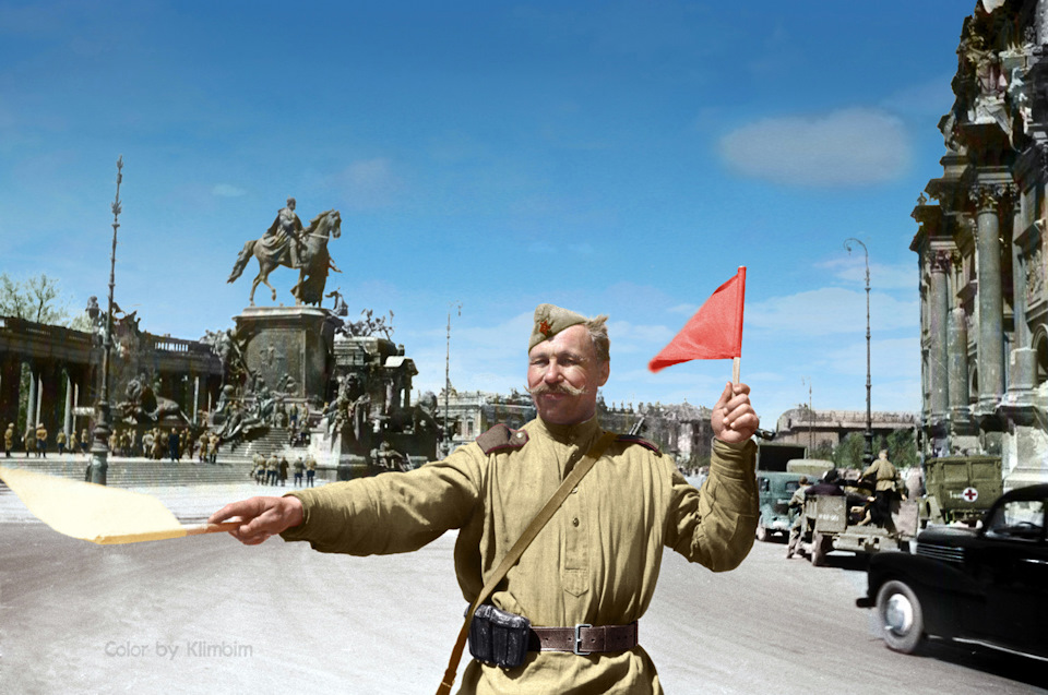 От героев былых времён — цветные фото Великой Отечественной войны!
