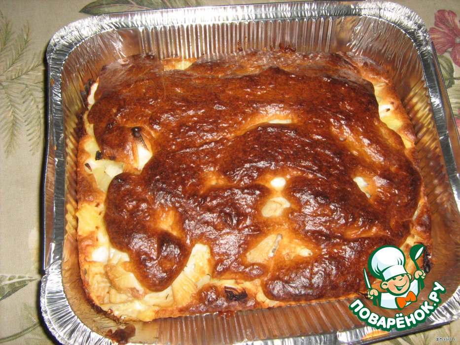 Очень вкусный рыбный пирог