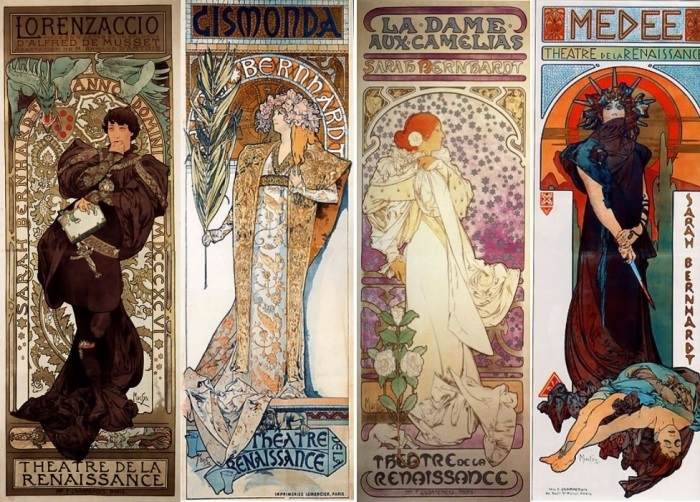 Альфонс Муха. Рекламные плакаты спектаклей Сары Бернар, 1894-1898 | Фото: liveinternet.ru Альфонс Муха. Рекламные плакаты спектаклей Сары Бернар, 1894-1898 | Фото: liveinternet.ru