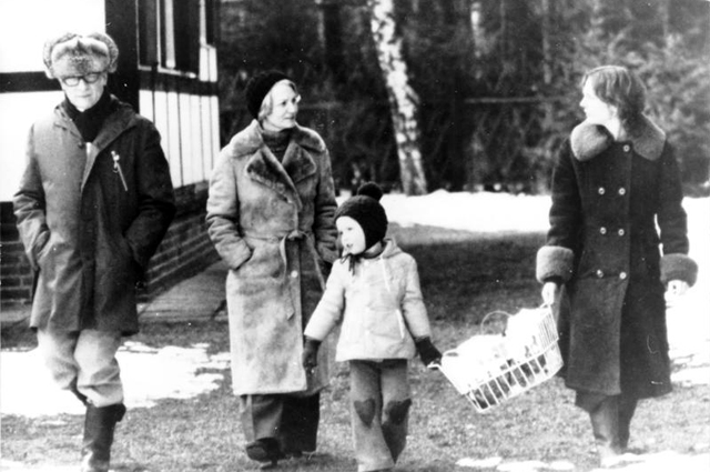 Семья Хонеккера в 1977 году.