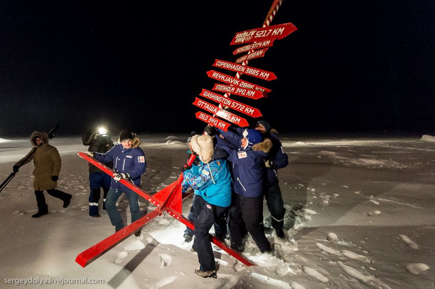 Олимпиада, огонь, факел, Северный Полюс