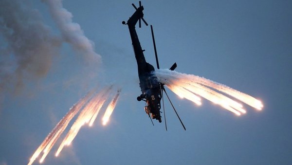 Тепловые ловушки ударных вертолетов РФ: практически бесплатная нейтрализация ракет стоимостью миллионы $ Тепловые ловушки ударных вертолетов РФ: практически бесплатная нейтрализация ракет стоимостью миллионы $