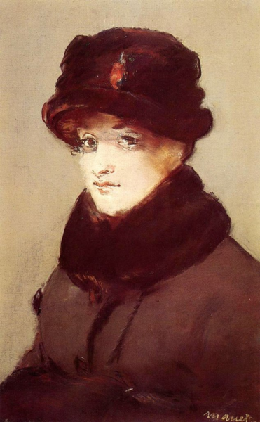 Эдуард Мане, "Женщина в мехах", 1882