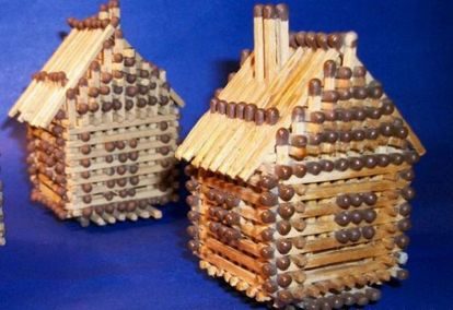 Интересные поделки из спичек Интересные поделки из спичек