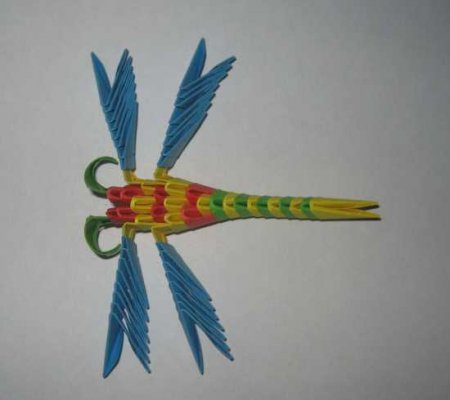 Как из бумаги сделать стрекозу