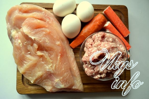 Мясной рулет с яйцом фото ингредиенты