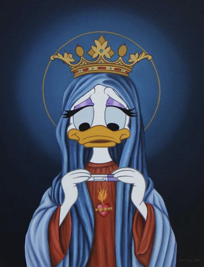 Artist Makes Disney Characters Struggle With The Reality Of Our Modern World And The Result Is Controversial