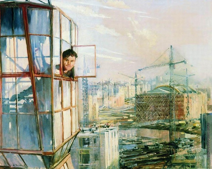 Район завтрашнего дня (1957 год). Автор: Юрий Пименов. Район завтрашнего дня (1957 год). Автор: Юрий Пименов.