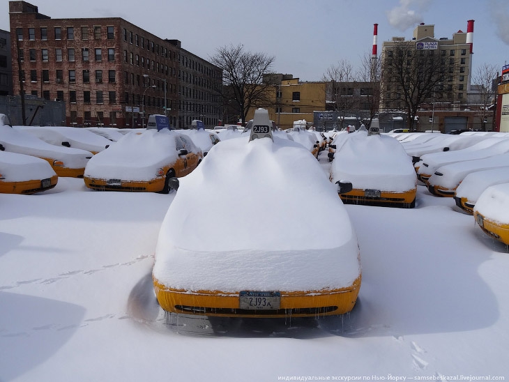 Как выглядит конец света в Нью-Йорке буря, нью-йорк, ожидание и реальность, снегопад