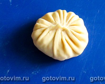 Фотографии рецепта Манты с картошкой и солёным салом, 09 Манты с картошкой и солёным салом