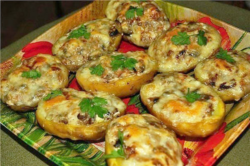 Лодочки из картошки в мундире