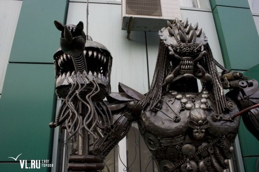 скульптуры, чужой, хищник, Россия