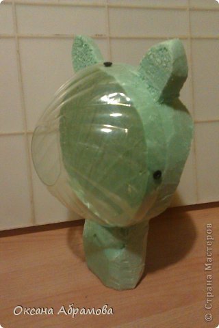 Мастер-класс Поделка изделие Моделирование МК ФИЛИН из пластиковых бутылок Бутылки пластиковые Материал бросовый Пенопласт Проволока фото 17