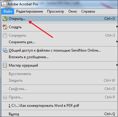открываем PDF файл