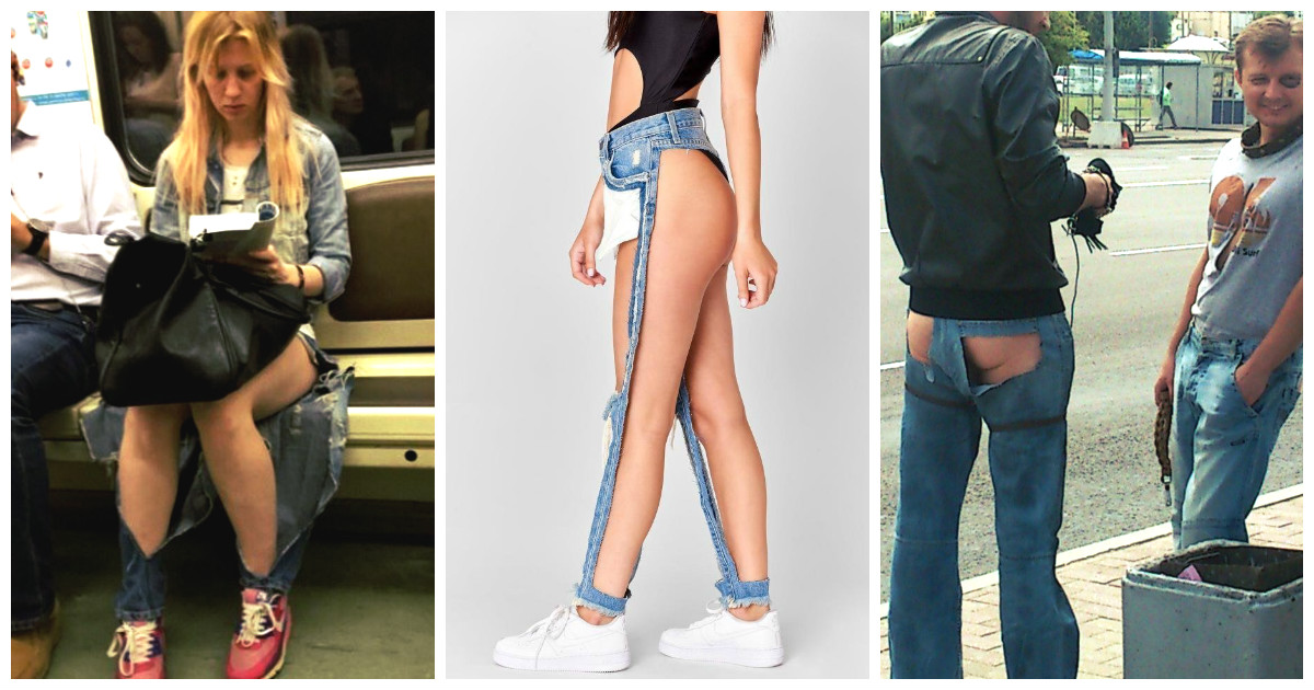 Парень ходит по торговому центру и снимает красивые попки в узких джинсах