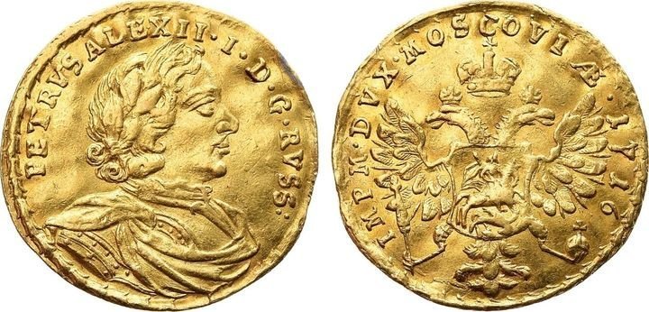 Червонец Петра I, 1716 г. – продан за 120 тысяч долларов (7,1 млн рублей) Червонец Петра I, 1716 г. – продан за 120 тысяч долларов (7,1 млн рублей) Клады, всячина, золото, интересное, истории, находки, удача