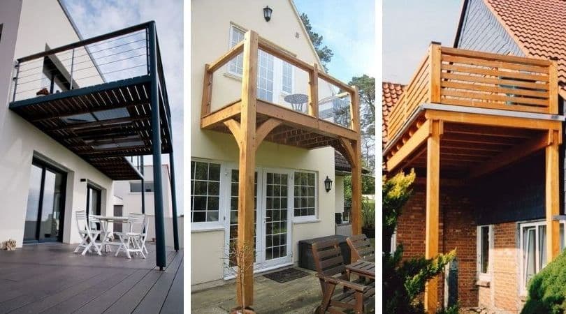 Как пристроить балкон к частному дому : 30 практичных и интересных идей