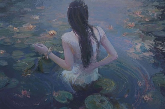 Художник Xuanwei Su. Вечерние грёзы