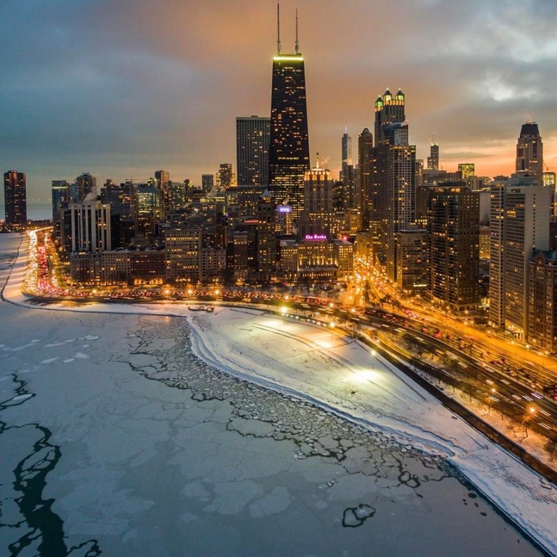 Потрясающие виды Чикаго с высоты птичьего полета город с высоты, дрон, снимки, фото, фотограф, чикаго