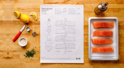 Постеры с рецептами от IKEA, облегчающие процесс приготовления