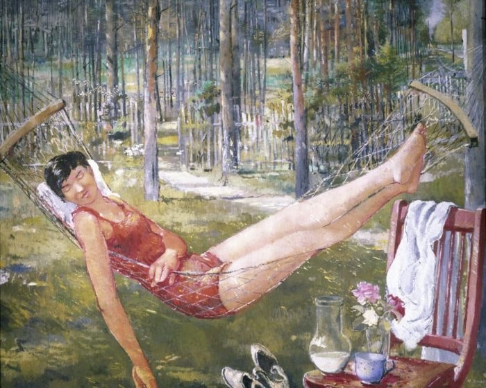 Женщина в гамаке. Автор: Юрий Пименов. Женщина в гамаке. Автор: Юрий Пименов.