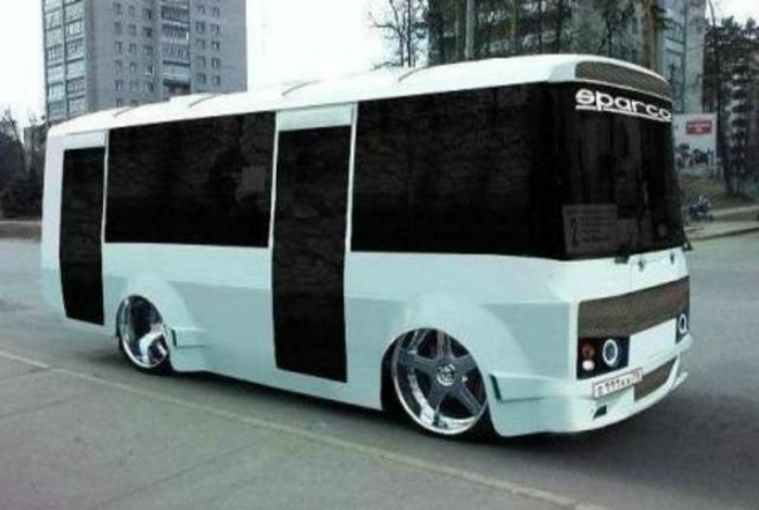 Заниженный автобус. Заниженный автобус.