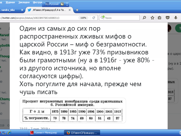 Миф о безграмотности в Российской империи Миф о безграмотности в Российской империи